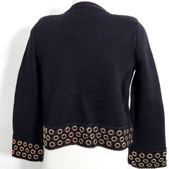 MAJE Music Knitted Black Cardigan Size 1 Small - Picture 2 of 10